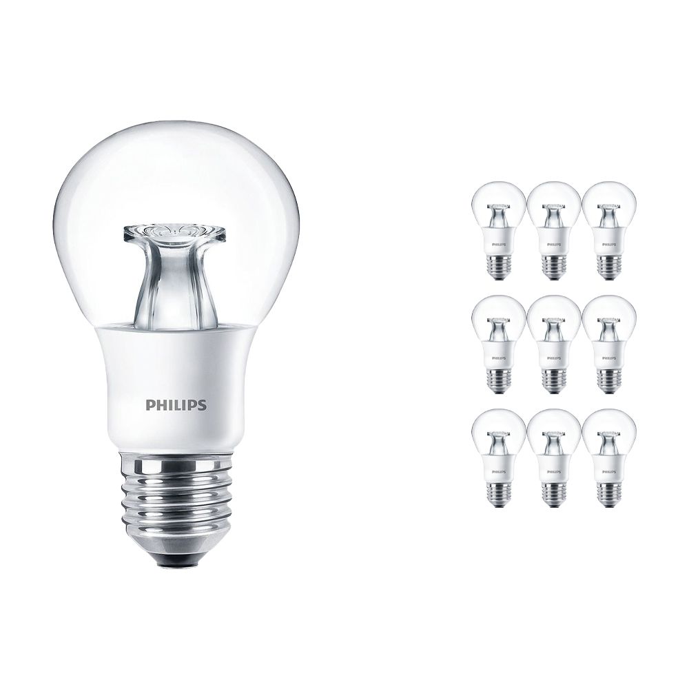 Lot 10x Philips LEDbulb E27 A60 6W 827 Claire (MASTER) | DimTone Dimmable - Remplacement 40W Lot 10x Philips LEDbulb E27 A60 6W 827 Claire (MASTER) | DimTone Dimmable - Remplacement 40W